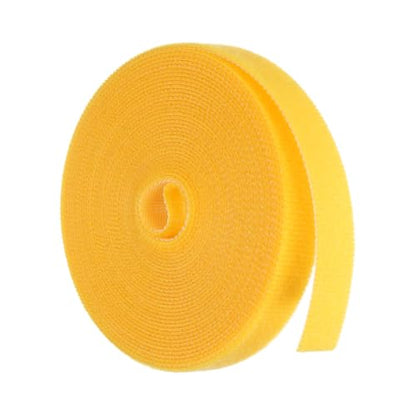 HARFINGTON Garden Plant Tape 16.4ft 1/2" Reusable Garden Plant Ties Strap Nylon Plant Twist Tie for Plant Gardening Home Office, Yellow - color: Yellow, size: 16.4ft x 1/2"