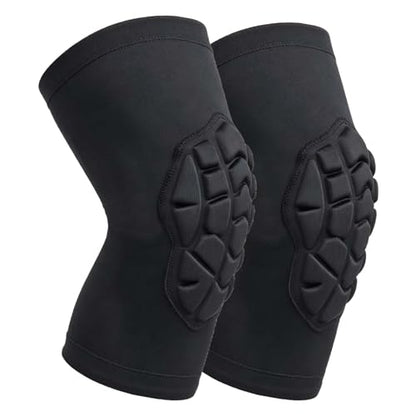 Knee Pads for Volleyball Wrestling Men Women, Breathable Flexible, Black M - size: Medium