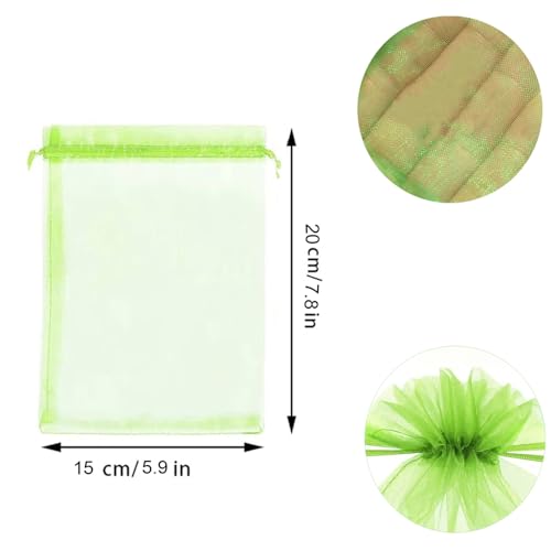 30 Pcs 5.9''×7.8'' Drawstring Fruit Netting Bags, Reusable Garden Netting Bags, Medium Fruit Protection Bags, Fruit Cover Mesh Bag for Fruit Trees Vegetable Floral - size: 5.9''×7.8''