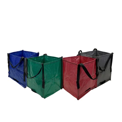 DURASACK Heavy Duty Storage Tote Bag 22-Gallon, Multicolored, Pack of 4 - color: Multicolored, size: Pack of 4