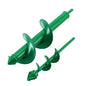 VUDECO Garden Auger Drill Bit for Cordless Drill - 2 PCS, Bulb Planter Tool, Spiral Drill Bit, Earth Planting Auger - Green