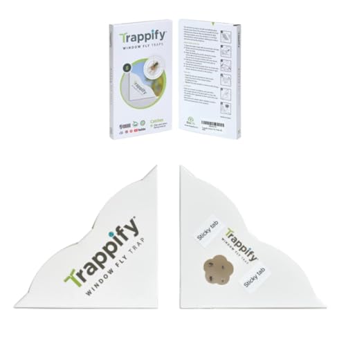 Trappify Window Corner Fly Trap | Fruit Fly Traps for Indoors | 12 Pack