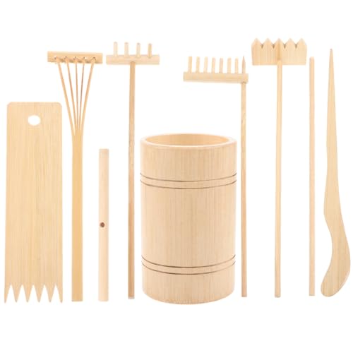 Zen Garden Rake Set Mini Garden Tools for Sand Patterns Tabletop Zen Accessories Sandbox Rake for DIY Meditation Decor Home Desk Terrarium Fairy 1 Set