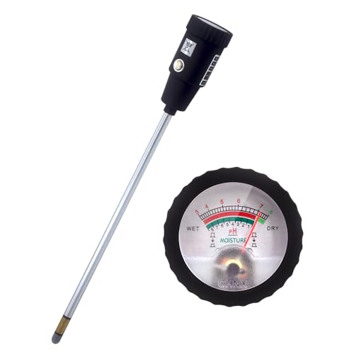 295mm Long Soil Moisture Sensor Meter Long Probe, Soil PH Meter, Soil PH Tester Gardening Tool Kits for Plant, Tree, Soil Tester for Moisture Great for Garden, Lawn, Farm, Indoor & Outdoor Use