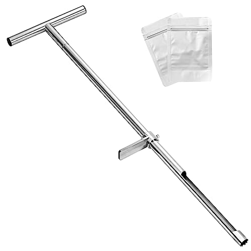 Soil Sample Probe, 36 Inch Soil Probe Rod, Ground Probe Rod, My Soil Test Kit, Stainless Steel Soil Sampler Tool for Soil Sampling, Gardening - size: 36 inch
