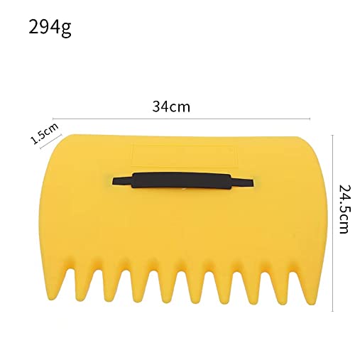 G-BAR Leaf Grabber Set Paw Handheld Hazelnut Leaf Scoop Fast Lawn Remove Fallen Collection Great Tool Lawn Claw Leaf Blade Used to Pick Up Leaves, Grass Clippings, Trash (Yellow)