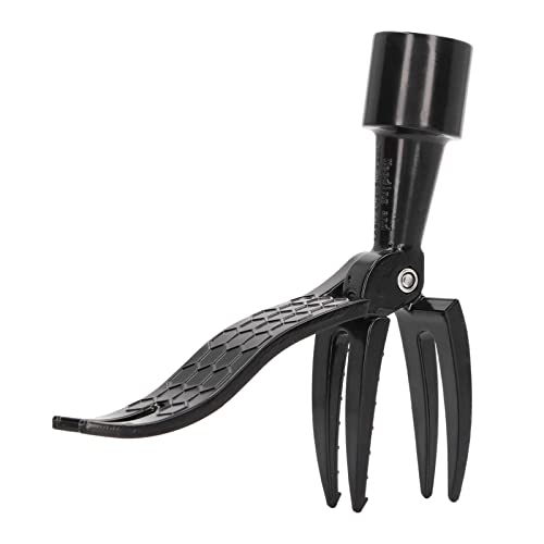 Weed Puller Head, Alloy Stand Up Weed Puller Portable Aluminum Alloy Weed Picker 4 Claw Non Slip Weeding Head Tool