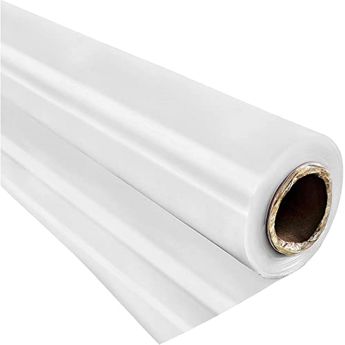 VEVOR Greenhouse Plastic Sheeting 8 x 25 ft, 6 Mil Thickness UV Resistant Clear Polyethylene Film, Hoop Green House Cover for Farms, Agriculture, Garden - size: 8 x 25 ft