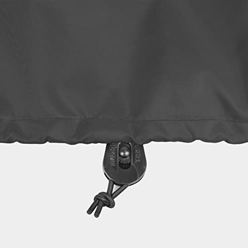 Patio Deck Box Cover Waterproof, 46L x 22W x 24H inch, Black - color: Black, size: 46"x22"x24"(H)