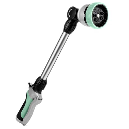 RESTMO Heavy Duty Metal Hose Wand, Watering Wand for Garden Hose - color: Cyan