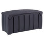 Ward Strata Outdoor Storage Bin, Hinged Lid, Black, 85 Gal