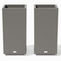 Veradek Block Series Pedestal Planter - Tall Rectangular Outdoor Planter - color: Gray, size: 32''H x 15.5''W -2 Pack