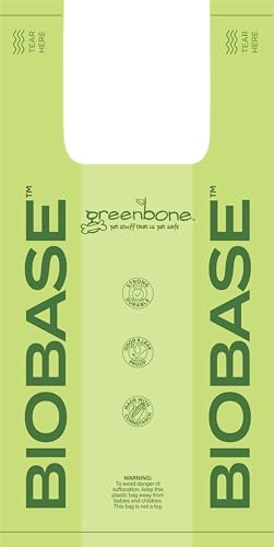 Greenbone Poop Bags for Dogs with Handles Unscented with Bonus Rope Pet Toy, 200 Count on Single Roll, Plant Based - style: Uncented-toy
