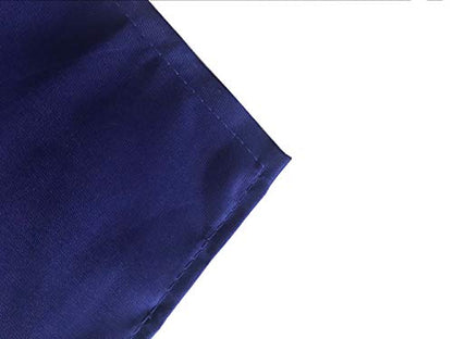 Total 6PCS Blue Bib Apron Adult with 2 Pockets for Women Men Chef Cooking Kitchen (6, Deep Blue) - color: Dark Blue