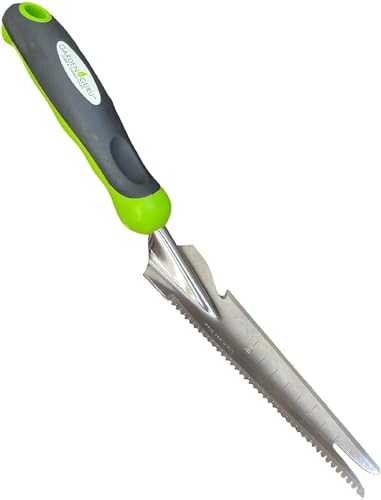 Garden Guru Hand Weeder Trowel with Ergonomic Handle – Stainless Steel Weeding & Digging Knife – Rust Resistant - Perfect for Weeding, Transplanting, Digging, Pruning, Cutting - size: 1 Pack