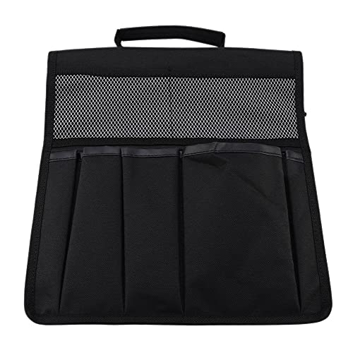 Garden Kneeler Storage Pouch Foldable Portable Tool Organizer for Gardening Accessories Durable 600D Oxford Cloth Multiple Pockets Green Black (Black) - color: Black