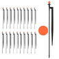 360 Degree Drip Sprinkler Heads: Drip Emitters with 12" Stake, 20 Pack - color: 20pcs 360° Micro Sprinkler Heads
