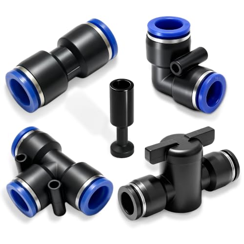 20PCS 1/2" Drip Irrigation Connectors, Quick Connect Drip System Parts - size: 20PCS 1/2" Connector Set