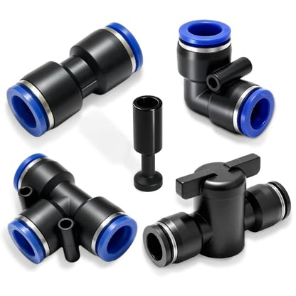 20PCS 1/2" Drip Irrigation Connectors, Quick Connect Drip System Parts - size: 20PCS 1/2" Connector Set