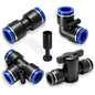 20PCS 1/2" Drip Irrigation Connectors, Quick Connect Drip System Parts - size: 20PCS 1/2" Connector Set