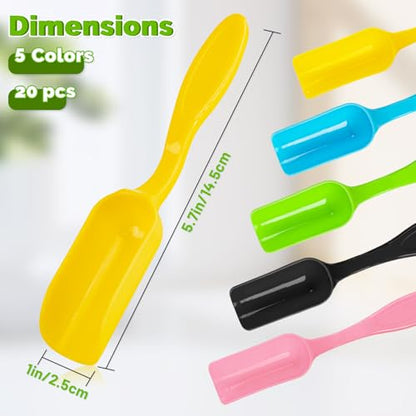 20 Pcs Mini Shovel Plastic Mini Gardening Shovel Spoons