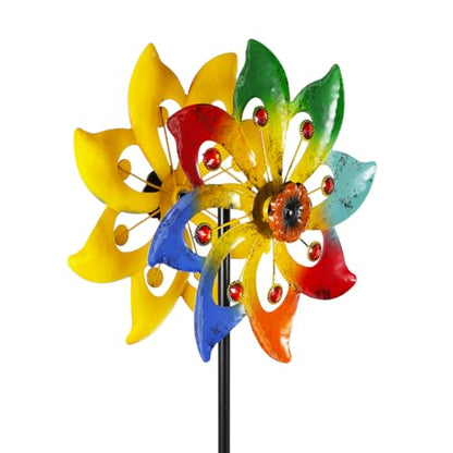 Stargarden Wind Spinner, Colorful Metal Wind Sculptures & Spinners - color: Colorful-13*63