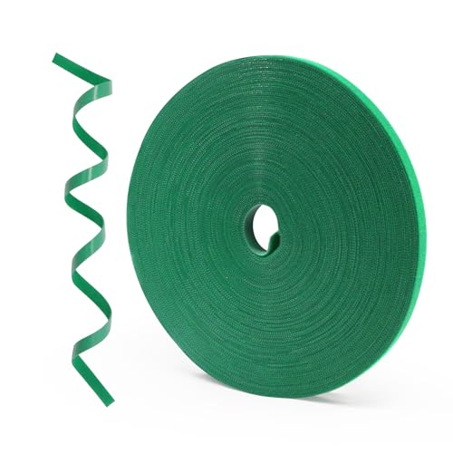SumDirect Plant Tape 75 ft Plant Ties for Climbing Plants Garden Twist Ties Plants Adjustable Green Garden Tape for Plants, Flowers, Vines and Tree (75 ft x 1/2 in) - size: 75 ft x 1/2 in