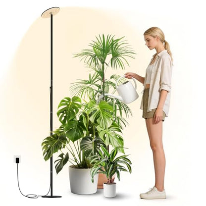 60W Tall Grow Light, 85” Full Spectrum Standing Plant Light