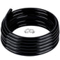 1/2" id - 100ft Black Vinyl Tubing Flexible PVC Irrigation Hose & 2 Clamps - size: 1/2" ID, style: 100 Feet