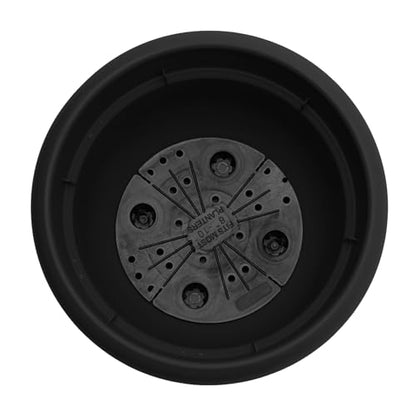 Bloem Ariana 16" Plastic Self-Watering Planter, Black, 2-Pack - color: Black, size: 16" (Pack of 2)