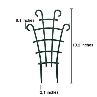 UWIOFF Trellis for Potted Plants, 4Pcs Stackable Small Indoor Plant Trellis