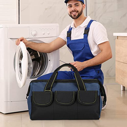 Sanwuta 3 Pack 18 Inch Tool Bags, Classic, Blue - color: Blue, size: 18 Inch, style: Classic