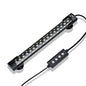 hygger 24/7 Mode Submersible Aquarium LED Light, Full Spectrum Hidden Fish Tank Light with 3 Rows Beads 7 Colors Auto On Off Sunrise-Daylight-Moonlight, Adjustable Timer Brightness - size: 12in 8W