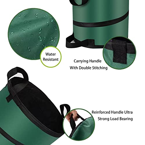 27 Gallons Pop Up Outdoor Camping Trash Can Recycle Bin Leaf Bags - size: 27 Gallons-1Pcs