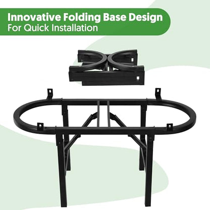 Self-Watering Raised Garden Bed with Legs, Wheels, and Foldable Stand