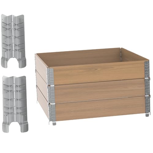 8" Pallet Collar Hinges - 12 PCS 3 Layers - Perfect for Custom-Depth Raised Garden Beds, Pet Enclosures, and Home Storage Solutions
