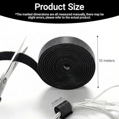 Soft Garden Cable Tie Tape-Reusable,for Climbing Plants Vines With Home Gardening Grips Effective Growing(33FT, Black) - color: Black, size: 33FT