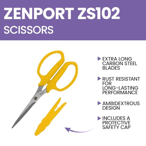 Zenport ZS102 Floral Scissors with Chrome Plated Blade Cap, 3-Inch Blade
