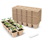 200 Cells Peat Pots, Seed Starter Trays Planting Trays for Seedlings