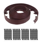 Gardzen 40-Foot x 3-Inch Landscape Edging Garden Border with 40 Spikes - color: Brown, size: 3IN-40FT