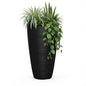 Mayne Modesto 42in Tall Round Modern Planter, Black - color: Black, size: 42 Inch