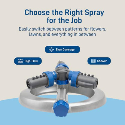 Orbit Elevated 3-Arm Rotating Sprinkler on Base, 28253