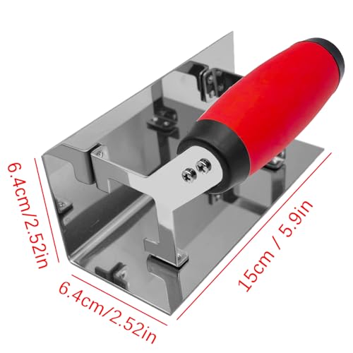 Concrete Tool, 6" x 2.5" Drywall Inside Conner Trowel - size: Inside Corner Trowel