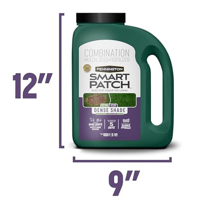 Pennington Smart Patch Dense Shade Grass Seeds for Lawn, 5 lb - size: 5 lb