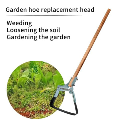 Garden Tool Stirrup Hoe Hula Replacement Heads Adjustable Scuffle Hoes Loop WeedingTools for Gardening 2packs