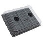 Gardzen 5 Pack Seed Starter Trays with Vented Domes 350 Cell - size: 70-Cell Black Eyes 5-Pack