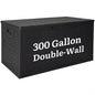 YITAHOME XXL 300 Gallon Extra Large Outdoor Deck Box, Lockable - color: Black, size: 300 Gallon