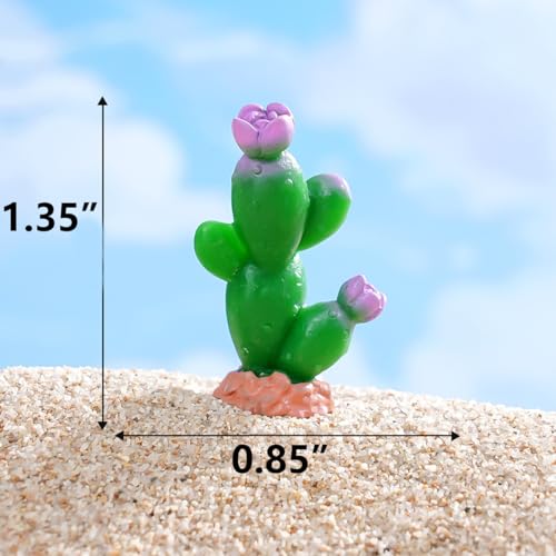 11 PCS Mini Resin Cacatus Plants, Fairy Garden Accessories, Miniature Figurines, Micro Landscape Ornaments - color: Cacatus