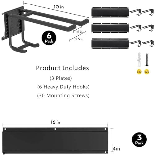 Garage Wall Organizer-Garden Tool Rack Wall Mount