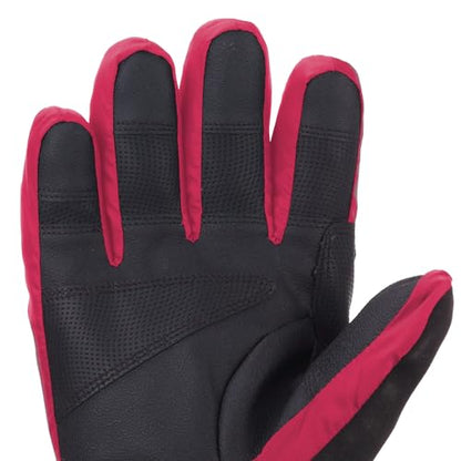 Carhartt Women's Waterproof Insulated Quilted Knit Cuff Glove - color: Crabapple, size: Medium